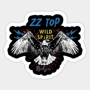 zz top wild spirit Sticker